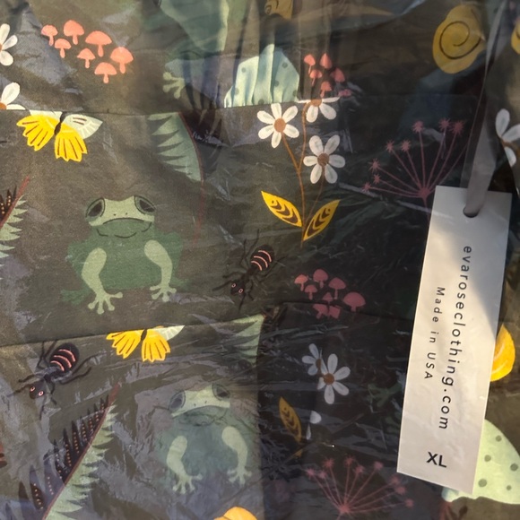 Frog Print Long Sleeve Dress by Eva Rose - Picture 6 of 6